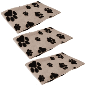 3PK Pet Blanket - Beige 7292