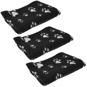 3PK Pet Blanket - Black AS-48073