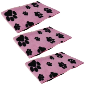 3PK Pet Blanket - Pink AS-48103