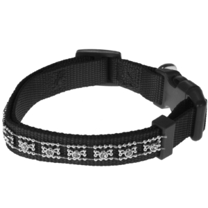 Dimante Dog Collar 1.5x25.40cm BLACK