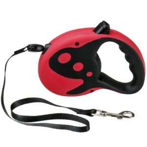 Playful Pets Retractable Dog Lead 10ft/3m 10KG Red - BY-318180P